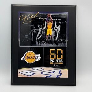 Kobe Bryant Lakers Final Game 60 Points Framed Photo Collage Fanatics Authentic